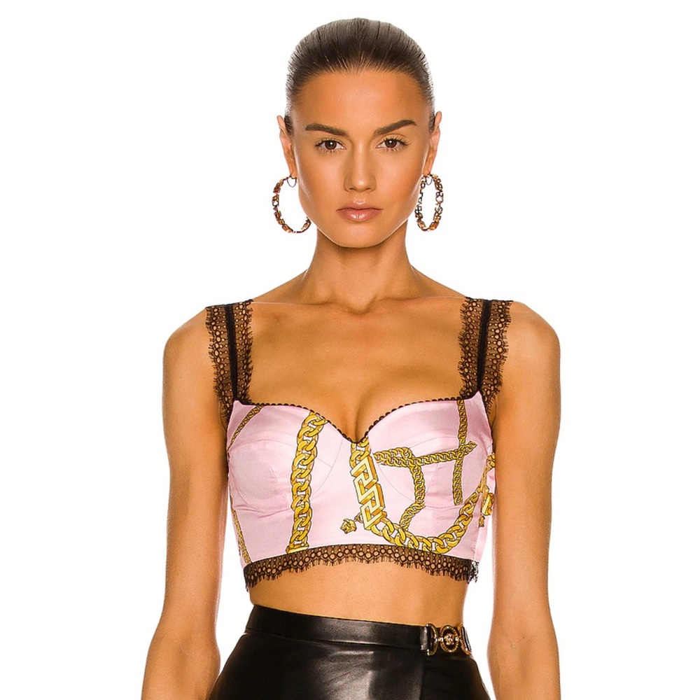 VERSACE CHAIN BRALETTE TOP BRAND NEW